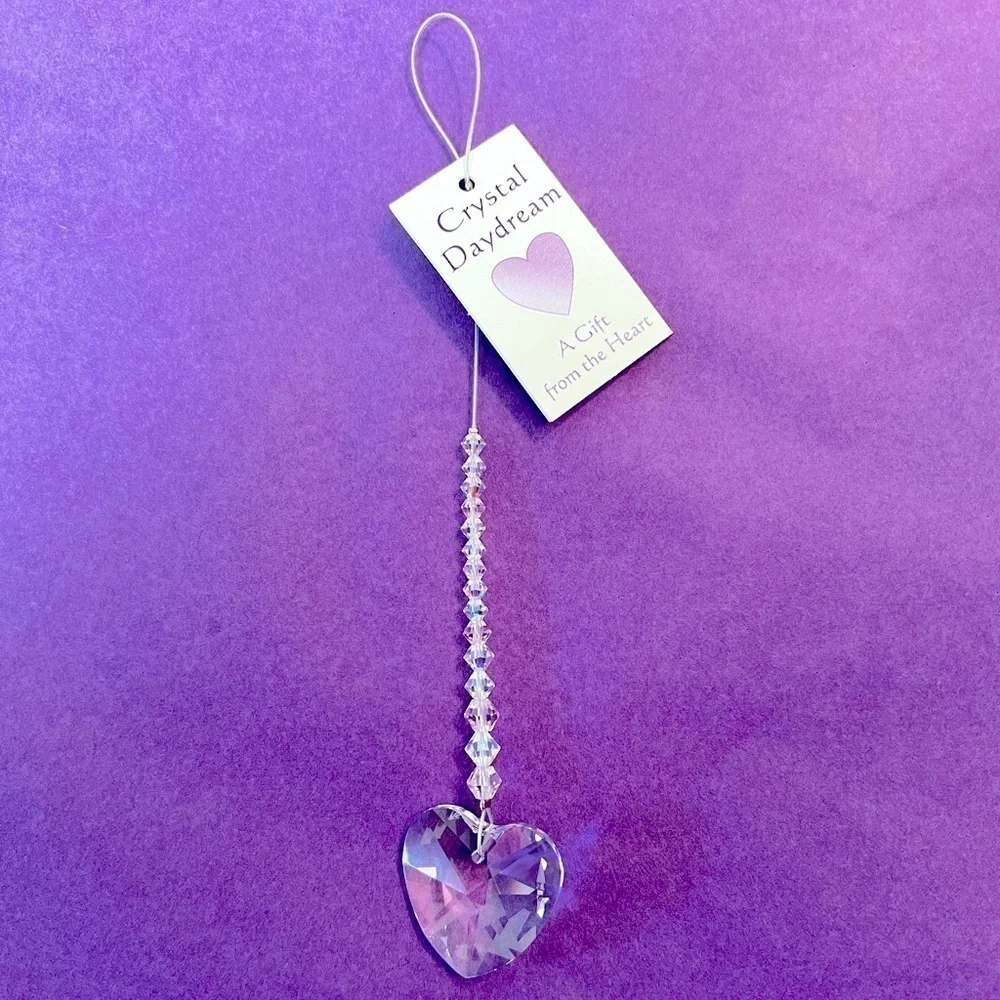 Woodstock Crystal Daydream "Pink Heart" Sun Catcher Rainbow Maker - Picture 2 of 5